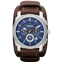 Watch strap Fossil FS4793 Leather Brown 24mm